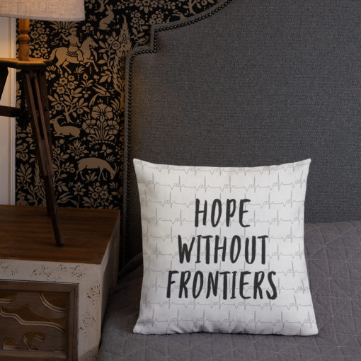 #IAmHopeWithoutFrontiers Premium Pillow - Image 4