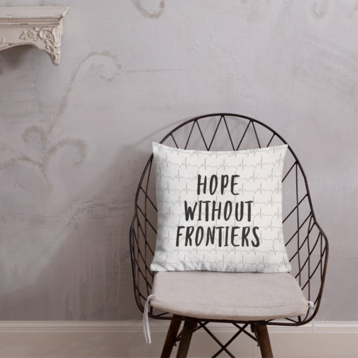 #IAmHopeWithoutFrontiers Premium Pillow - Image 6